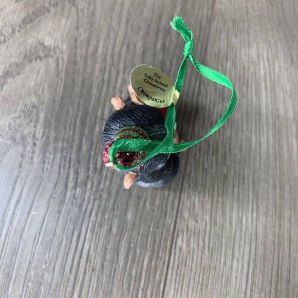 Danbury Mint The Baby Animal Ornaments  Chimpanzee - Picture 5 of 8